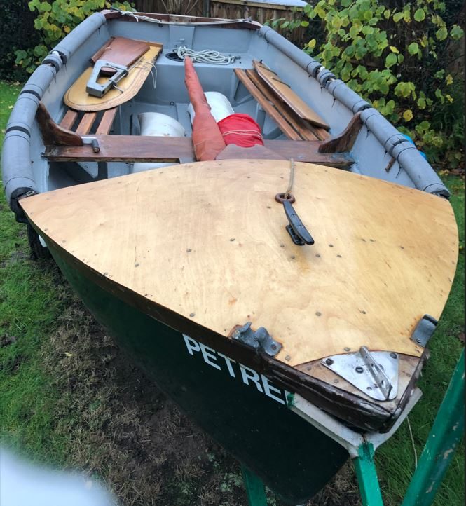 Island Plastic GRP Dinghy 10.6ft &amp; trailer