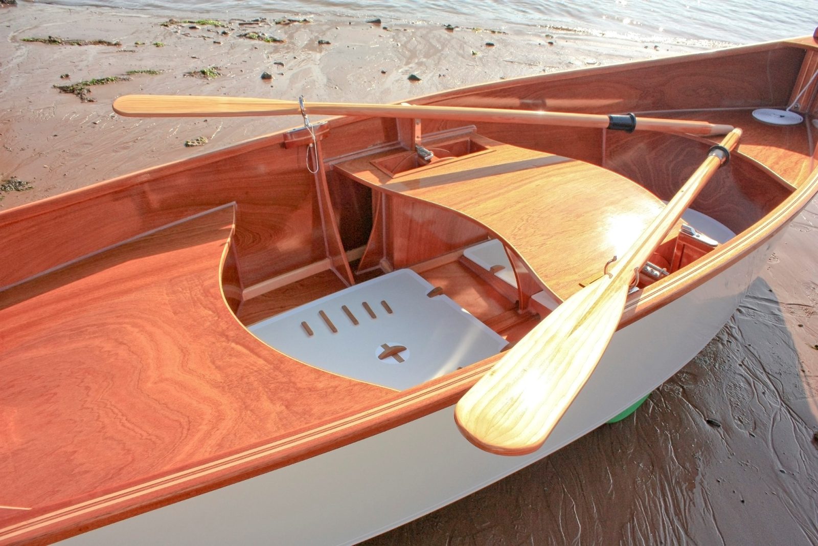 Devon Darlin' 11 Luxury Wooden Rowing Dinghy Yacht Tender